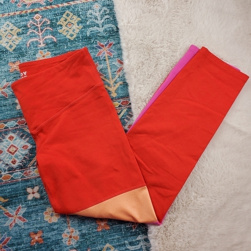 JoyLab Red Color Block Legging Small - Picture 2 of 9